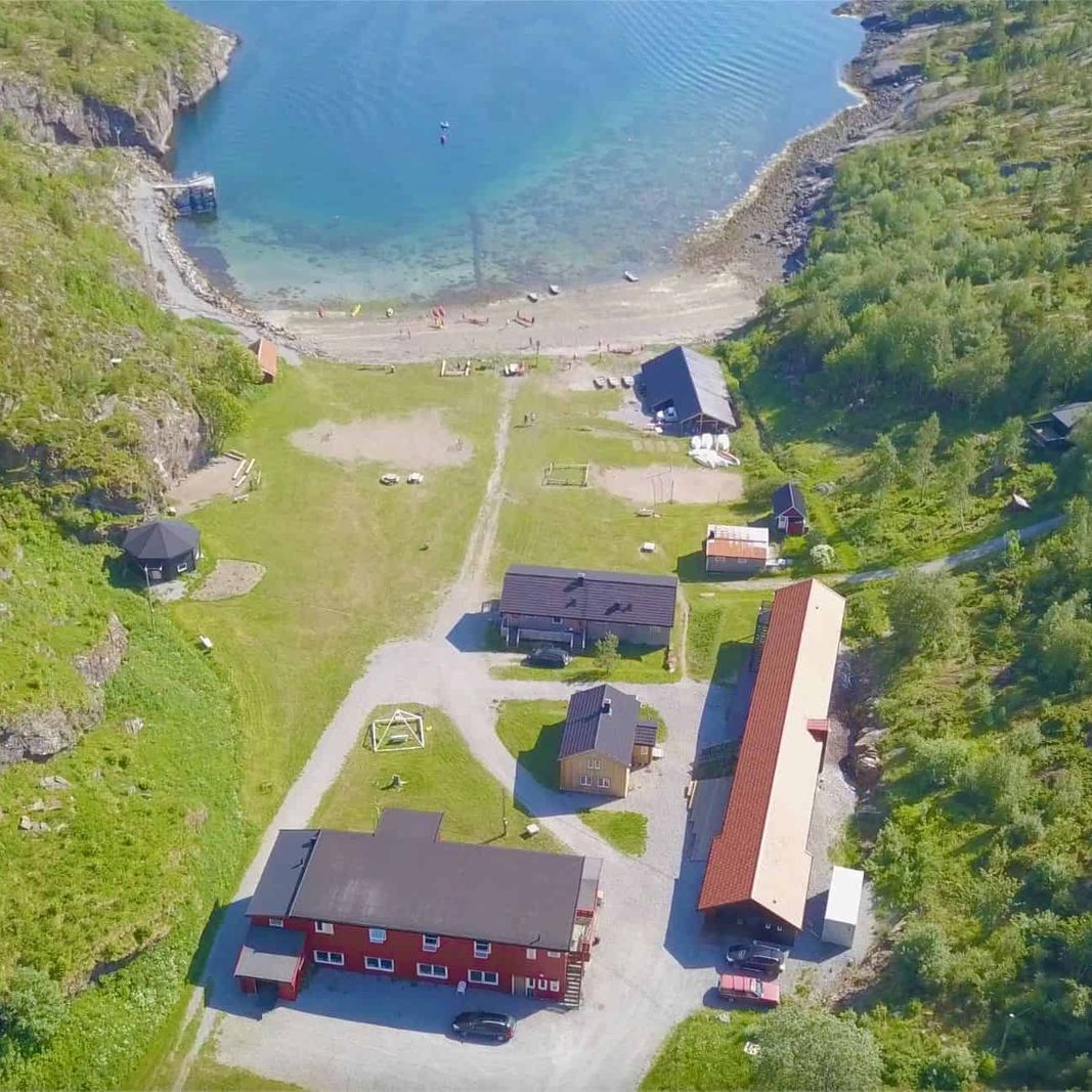 Dronebilde av leirskogen