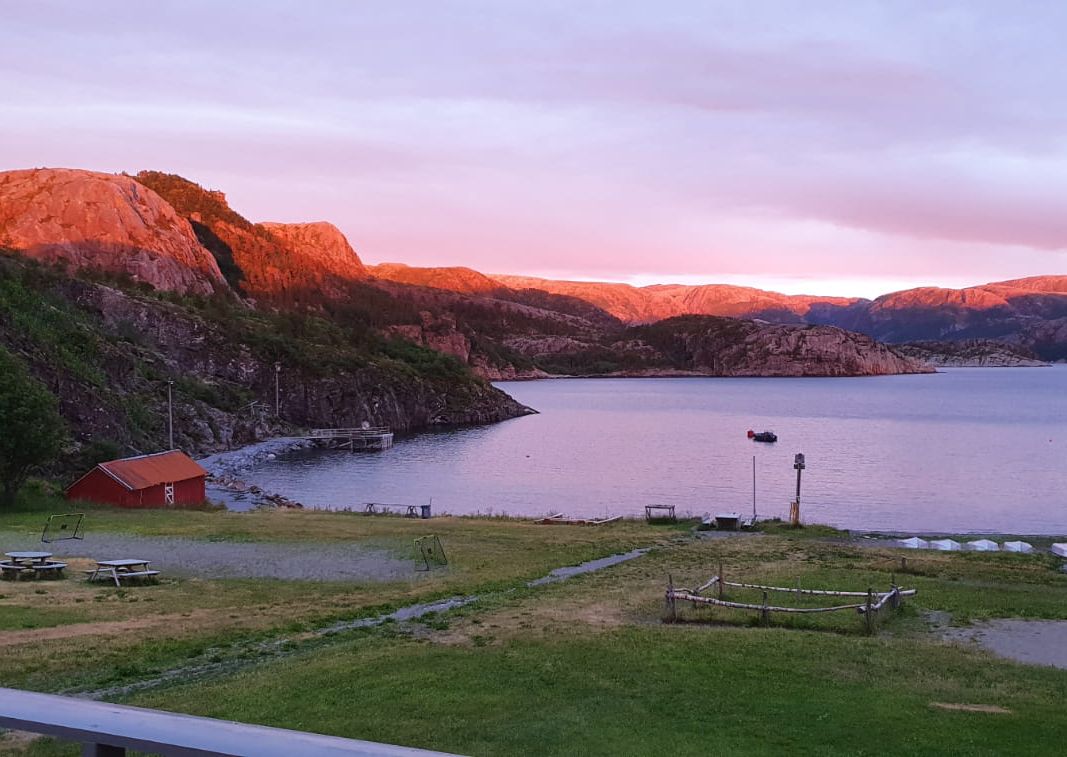Solnedgang ved Drageid